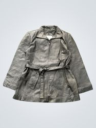 WORTHINGTON Black Leather Belted Jacket