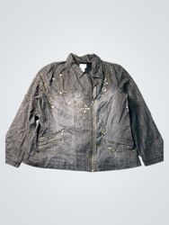 Chico's Embellished Denim Jacket