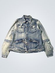 Indigo Thread Co. Denim Jacket with Fringe