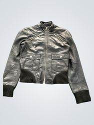 Overpell Black Leather Jacket