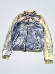 M.V. MAGLIERIA VENETA Blue Tie-Dye Bomber Jacket