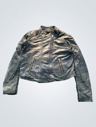 Naf Naf Leather Biker Jacket