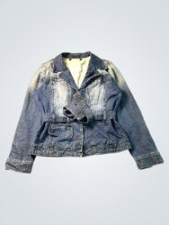 Denim Jacket with Belt