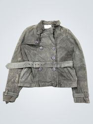 ONLY Suede Double-Breasted Jacket