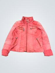 JILANI COLLECTION Red Leather Jacket