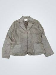 Chadwick's Women's Brown Leather Blazer Size 12
