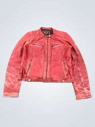REDSKINS SPIRIT OF VINTAGE EST. 1984 LEATHER JACKE..