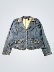 ACCESS a Liz Claiborne Company Denim Blazer