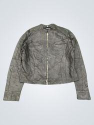 CORREALE Black Leather Jacket