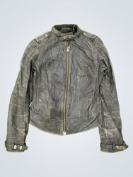 MNG CASUAL SPORTSWEAR Veste en cuir véritable