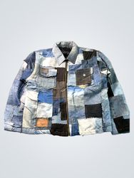 Upcycled Patchwork Denim Jacket