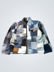 Upcycled Patchwork Denim Jacket