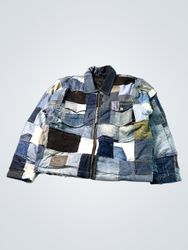 Upcycled Patchwork Denim Jacket