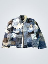 Upcycled Patchwork Denim Jacket