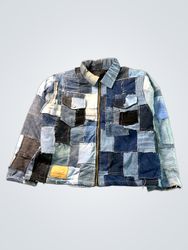 Upcycled Patchwork Denim Jacket