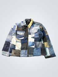 Upcycled Patchwork Denim Jacket