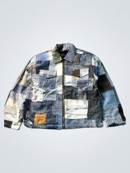 Upcycled Patchwork Denim Jacket