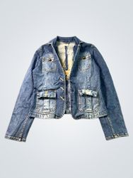 Faded Glory Denim Jacket with Embellishment