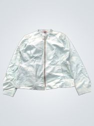 Kemp & Company Lifestyle Light Blue Leather Jacket