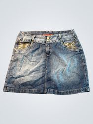 Saia Reekam em denim