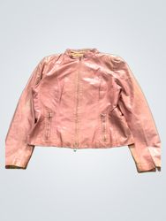 Pink Leather Jacket