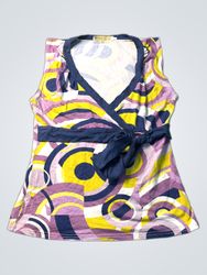 Cache Cache Women's Sleeveless Geometric Print Wra..