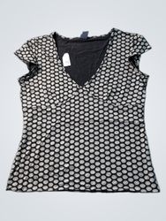 GAP Damen-Top mit V-Ausschnitt und Muster
