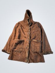 St. John's Bay Women's Brown Faux Suede Fur Lined ..