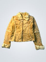 Brown Faux Fur Lined Jacket