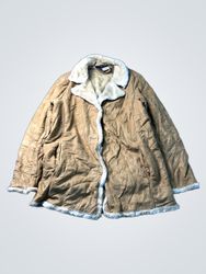 IZSPORT Faux Suede & Sherpa Lined Jacket