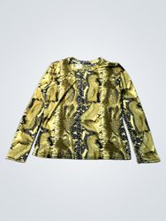 Z&Z Paris Long Sleeve Snake Print Top