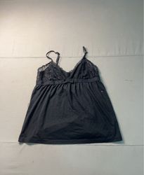 Undiz black lace trim camisole