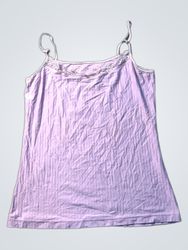 Lavender Camisole with Lace Trim