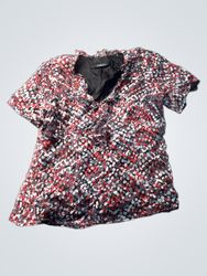 CAROLL Short-Sleeve Printed Blouse