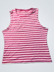 MARK ADAM Made with Love Striped Tank Top