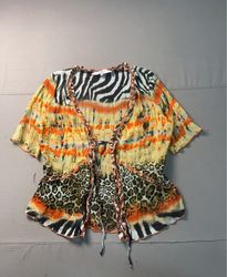 Biba Mixed Print Kimono Top