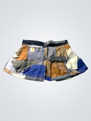 Carhartt Patchwork Mini Skirt