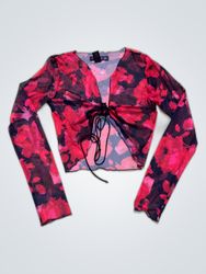 Lionesse Printed Sheer Blouse