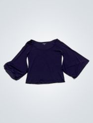 Rockmans Black Bell Sleeve Blouse