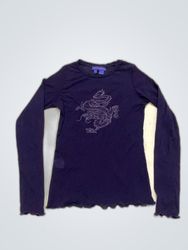 Zara Long Sleeve Dragon Print Top