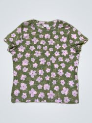 Unbranded Floral Print Cotton T-Shirt