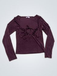 Valleygirl Long Sleeve Wrap Top