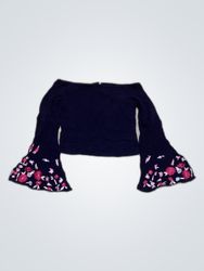 Jalita Kume Black Off-Shoulder Blouse