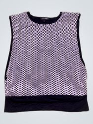 Caroline Morgan Sleeveless Printed Blouse
