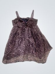 Leopard Print Spaghetti Strap Mini Dress