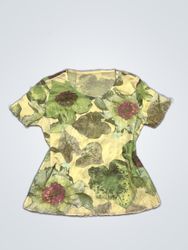 Floral Print Sheer Blouse