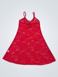 Red Lace Slip Dress