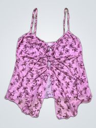 Pink Floral Camisole Top