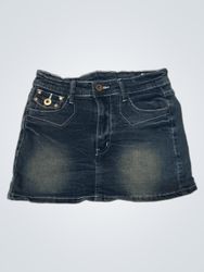 Jupe en denim bleu