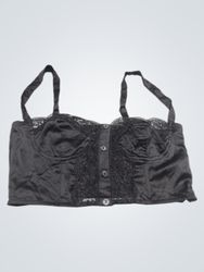 Princess Polly Black Lace Trim Corset Top